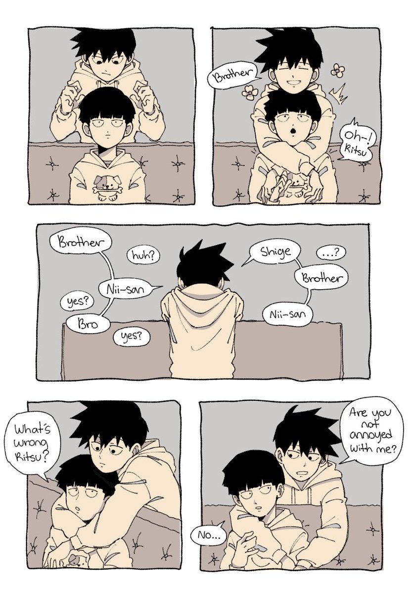 Aren’t all siblings annoying?

#mp100 #mobpsycho100 #kageyamabrothers #kamurobrothers