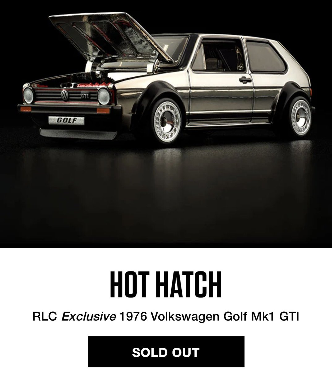 Hot Wheels 1976 フォルクスワーゲン ゴルフ Mk1 GTI RLC コレクターズ