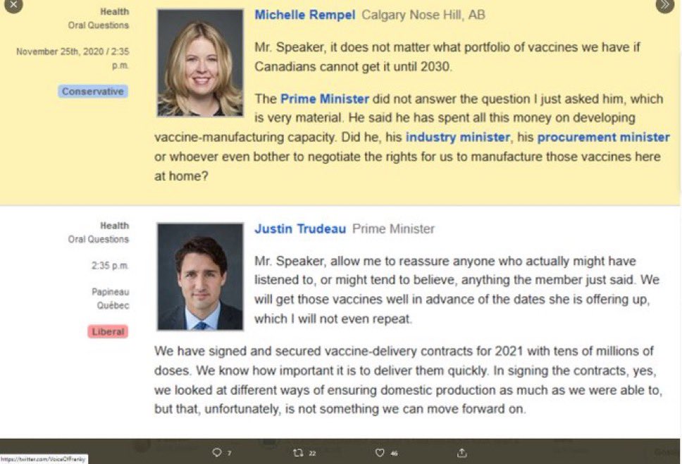 CreekPete 🇨🇦 (@creekfromcan) on Twitter photo Hey, remember when <a href="/MichelleRempel/">Michelle Rempel Garner</a> was really worried that we didn’t get the vaccines that just started production fast enough. Now it also Trudeau’s fault that Alberta is ground zero to the anti vax movement? Awesome. Hey, remember when <a href="/MichelleRempel/">Michelle Rempel Garner</a> was really worried that we didn’t get the vaccines that just started production fast enough. Now it also Trudeau’s fault that Alberta is ground zero to the anti vax movement? Awesome.