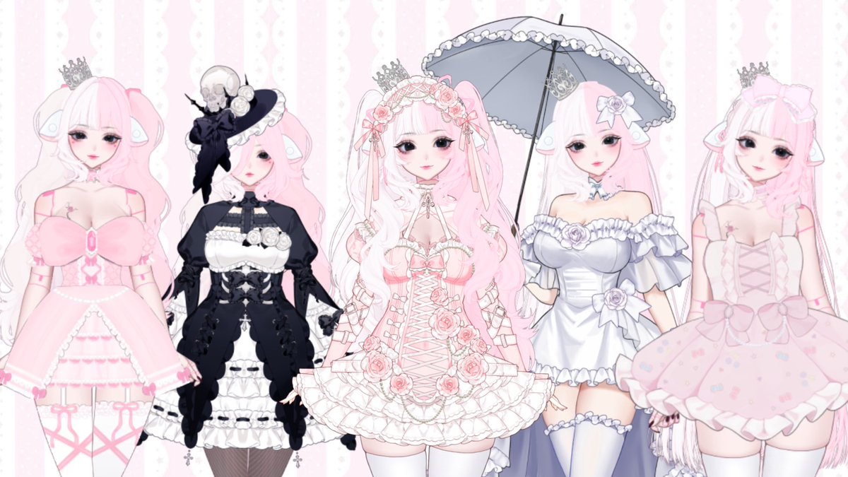 ୨୧Princesa୨୧ 👑VTUBER DOLL👑 (@princesaadolly) on Twitter photo 🎀Hi I’m Dolly a porcelain doll vtuber, and I like to dress-up!🎀 model by <a href="/suiika___/">Suiika Customizable Model OUT NOW!</a> #vtuber 🎀Hi I’m Dolly a porcelain doll vtuber, and I like to dress-up!🎀 model by <a href="/suiika___/">Suiika Customizable Model OUT NOW!</a> #vtuber