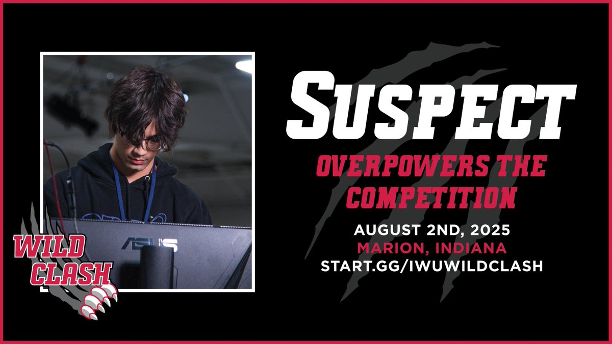 WildClash 2025 (@iwuwildclash) on Twitter photo Fresh off #4 in Michigan this last PR season, <a href="/SuspectPP/">Citadel | Suspect</a> is ready to make another deep run at this Indiana regional in just a few weeks on August 2nd!
Ultimate singles is currently sitting at 57 entrants, will you be there too? ๐ Fresh off #4 in Michigan this last PR season, <a href="/SuspectPP/">Citadel | Suspect</a> is ready to make another deep run at this Indiana regional in just a few weeks on August 2nd!
Ultimate singles is currently sitting at 57 entrants, will you be there too? ๐