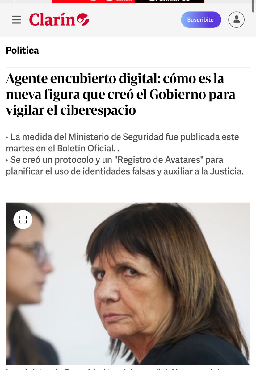 Formar agentes encubiertos sin participación del Congreso ni control ciudadano es avanzar hacia un modelo de seguridad que roza lo clandestino. 

clarin.com/politica/crece…