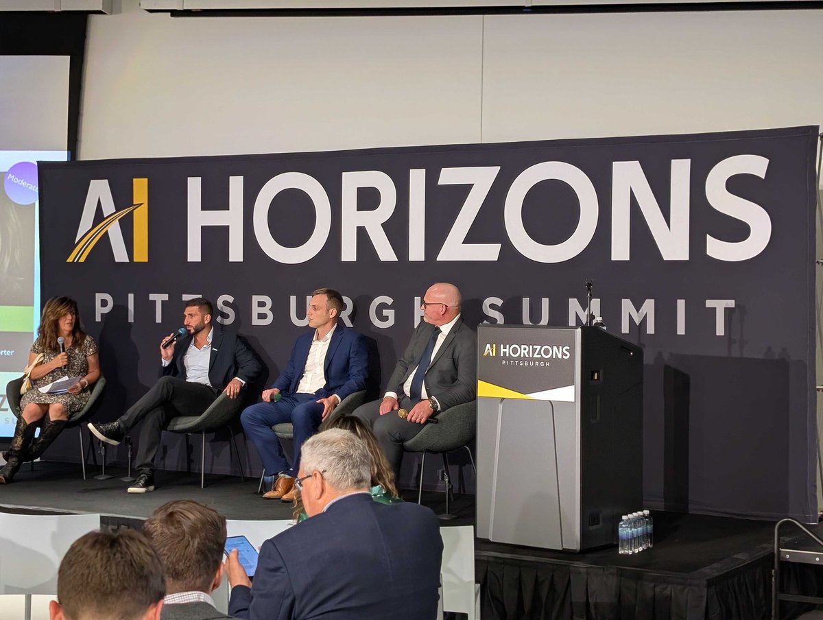 RoboPGH's tweet image. The Energy & Innovation Summit kicked off with @aihorizonspgh Preview, an exclusive event on Robotics Row featuring top CEOs and founders. The takeaway was clear: Pittsburgh has the talent, infrastructure & grit to lead the next era of AI deployment.
🔗 buff.ly/hQOsolN