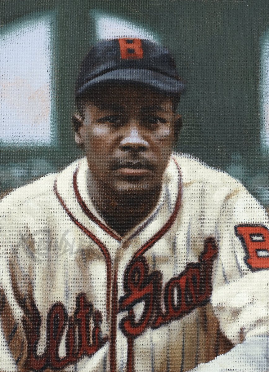GraigKreindler's tweet image. #OTD in 1907, Bill Byrd was born in Canton, GA. An outstanding control pitcher, he started in two East-West All Star games, and played in four others. He also was Roy Campanella’s mentor behind the plate. Here’s a color study of the man with the Baltimore Elite Giants in 1939.