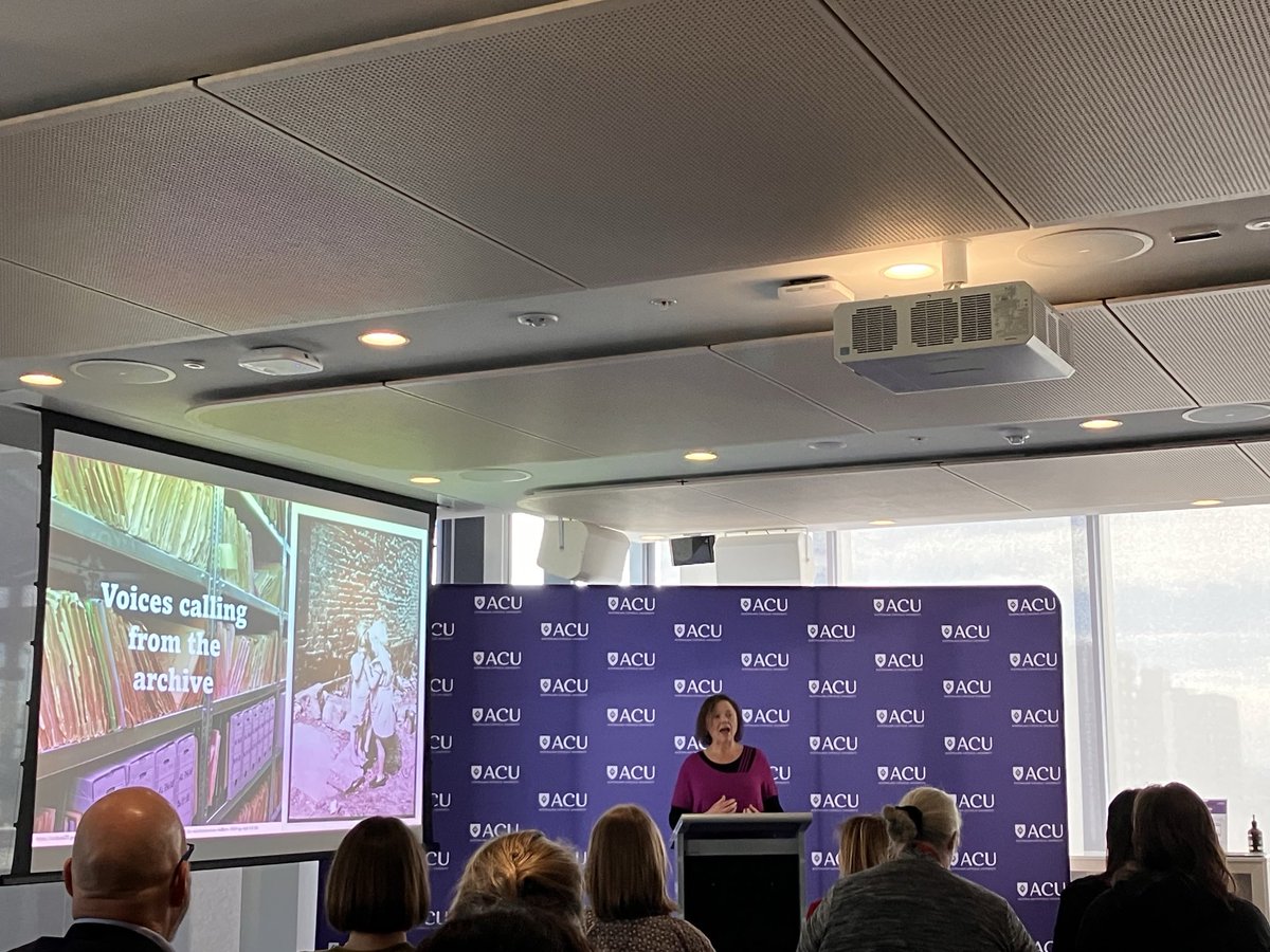 HigginsDaryl's tweet image. Amazing inaugural Professorial lecture from Prof Nell Musgrove, talking about the lessons from history of child welfare. ⁦@ACUmedia⁩ ⁦@ACU_ICPS⁩