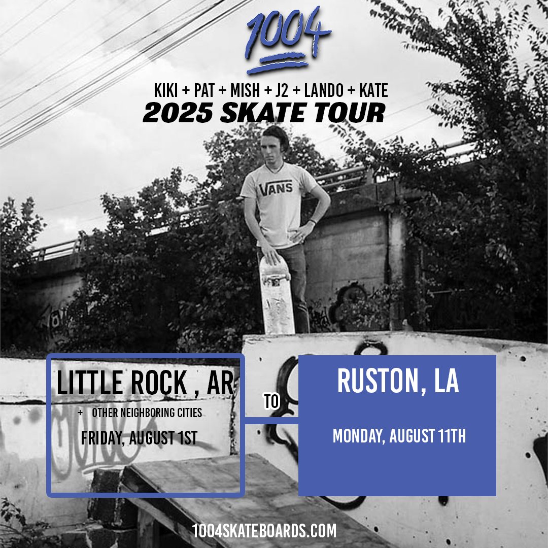 1004skateboards's tweet image. 1004 Tour is Here!!!

•
•

It’s time!!!

•
•

🛹