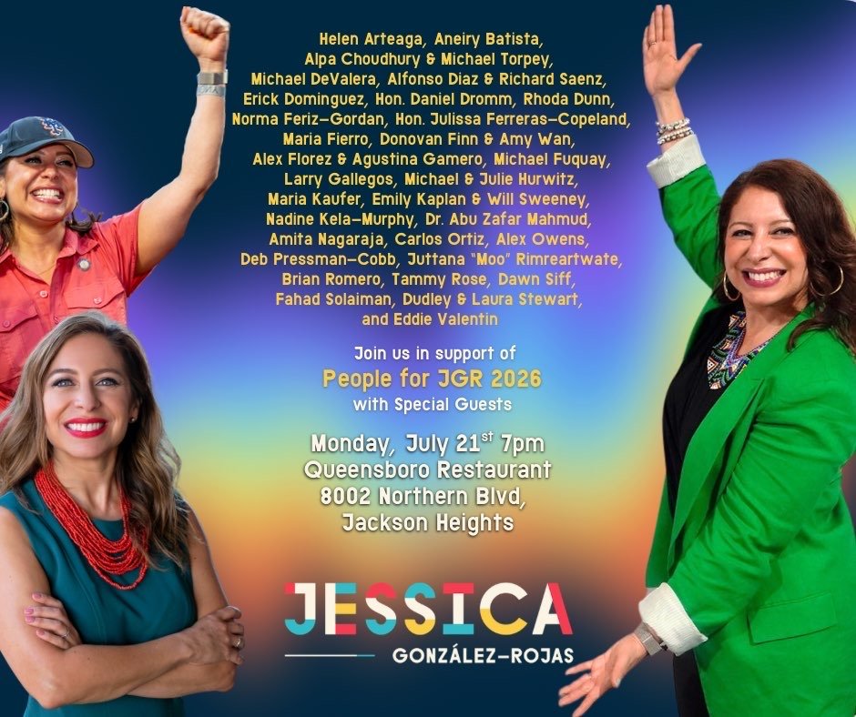 MARIA KAUFER kaufermaria.bsky.social (@mariteskaufer) on Twitter photo Join us for the <a href="/votejgr/">Jessica Gonzรกlez-Rojas (votejgr.bsky.social)</a> State Senate Campain launch! Whatever you can give will go a long way to support the "Better Jessica" as she begins her campaign for the Senate District 13 seat ๐๐ผ๐ซถ๐ฝ
Click here to make your contribution secure.actblue.com/donate/jgr2026
๐ฐ cityandstateny.com/politics/2025/โฆ Join us for the <a href="/votejgr/">Jessica Gonzรกlez-Rojas (votejgr.bsky.social)</a> State Senate Campain launch! Whatever you can give will go a long way to support the "Better Jessica" as she begins her campaign for the Senate District 13 seat ๐๐ผ๐ซถ๐ฝ
Click here to make your contribution secure.actblue.com/donate/jgr2026
๐ฐ cityandstateny.com/politics/2025/โฆ