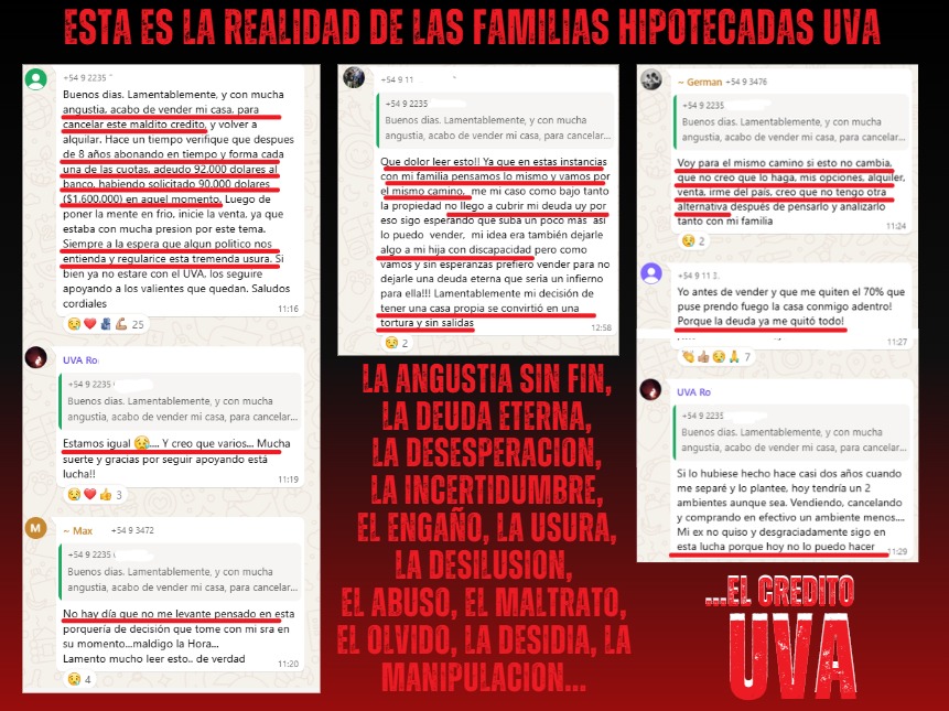#HipotecadosUVA

Testimonios REALES de FAMILIAS q están EN EL PISO..

<a href="/blancopabloda/">Pablo Daniel Blanco</a> <a href="/VZimmermannOK/">Víctor Zimmermann</a> <a href="/juliocobos/">Julio Cobos</a> recurro a ustedes ya que siempre mostraron empatía con nosotros. Un último intento, algo se tiene q poder hacer.
<a href="/ezeatauche/">Ezequiel Atauche</a> Deja la comisión de presupuesto y hacienda