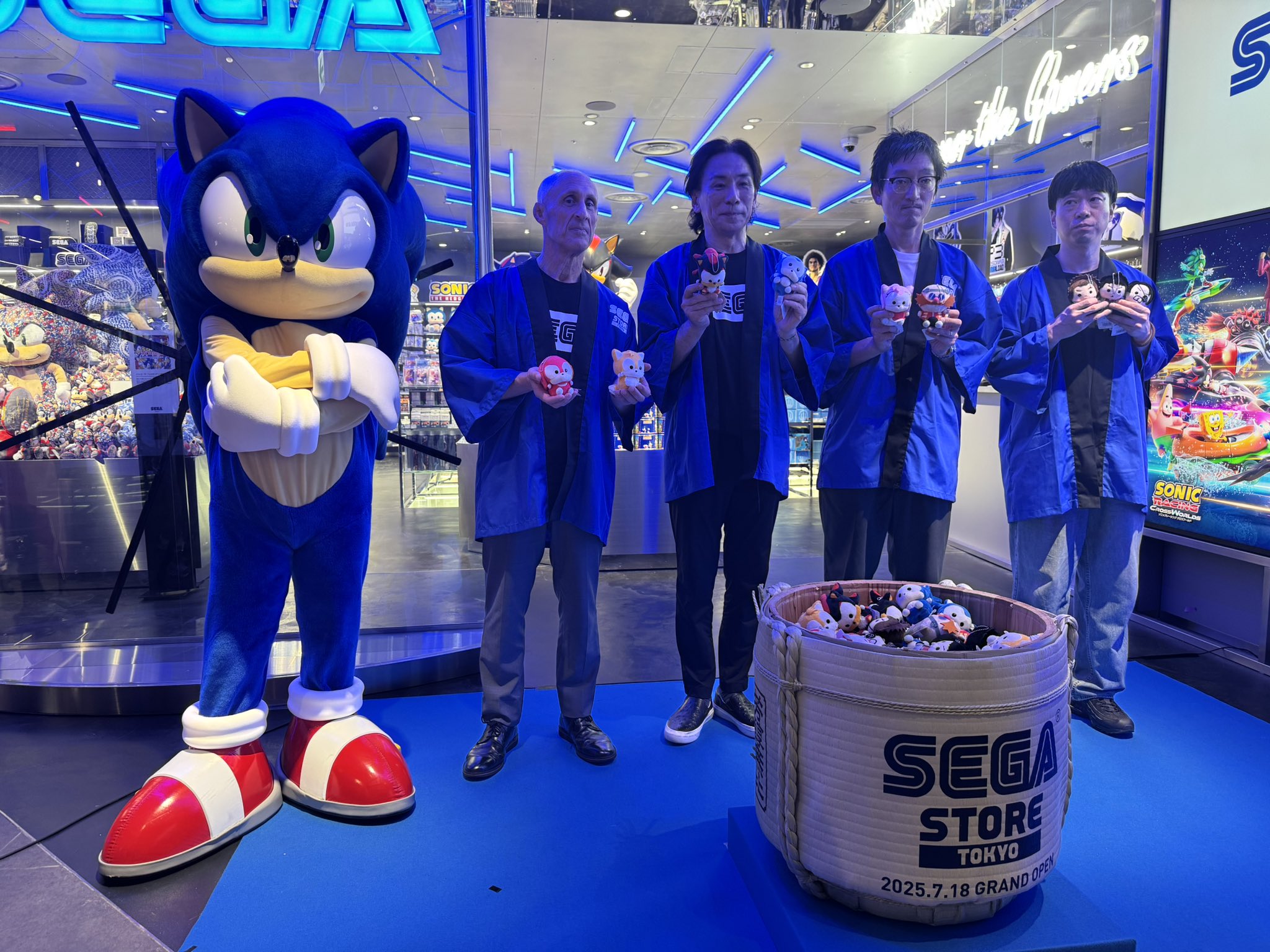ブルー ソニック・ザ・ヘッジホッグ ぬいぐるみ 河村康輔 セガストア ソニックザヘッジホッグ ブルー ぬいぐるみ 河村康輔 セガストア