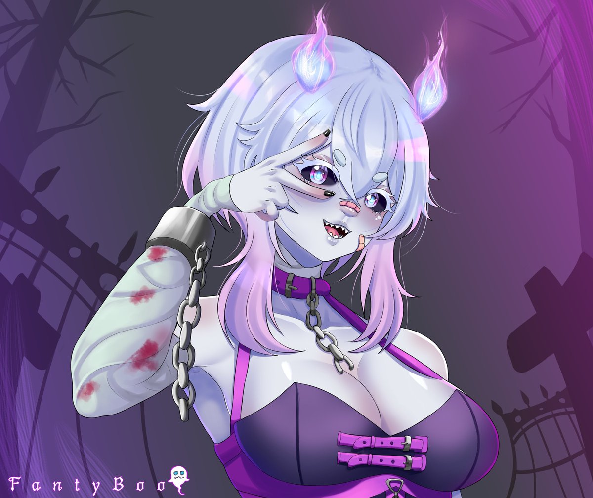 #fantybooart 
Dibujito sorpresa para <a href="/FantyBoo/">FantyBoo👻💜⛓️</a> , 👻 una fantasmita hermosa que te asustará 😱.... De ternura?🥺
Espero que te guste!
-3FR
#3FRFanArts