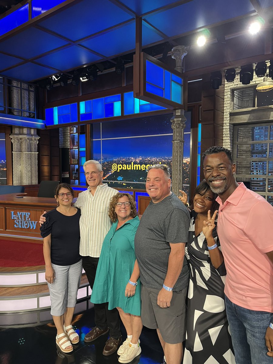 Paul Mecurio (@paulmecurio) on Twitter photo Energized audience at the <a href="/colbertlateshow/">The Late Show</a> tonight. Special thanks to the lady with the “333” tattoo. She says it brings triple good fortune; I told her my credit score used to start with three threes too, but it was much less inspiring. Energized audience at the <a href="/colbertlateshow/">The Late Show</a> tonight. Special thanks to the lady with the “333” tattoo. She says it brings triple good fortune; I told her my credit score used to start with three threes too, but it was much less inspiring.
