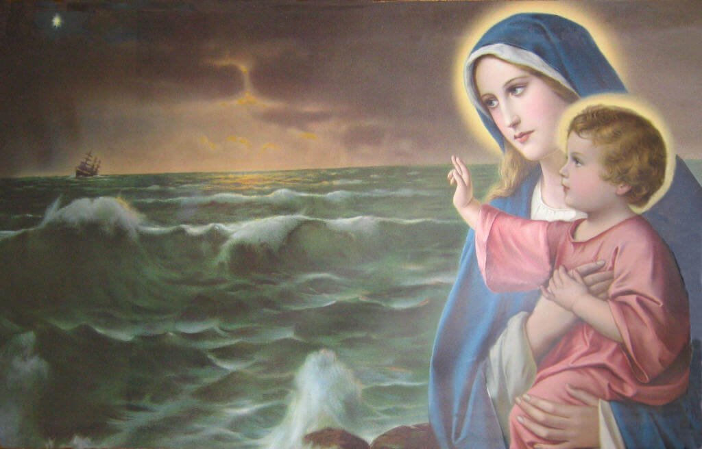 Ronanz0's tweet image. Our Lady, Star of the Sea, pray for us.