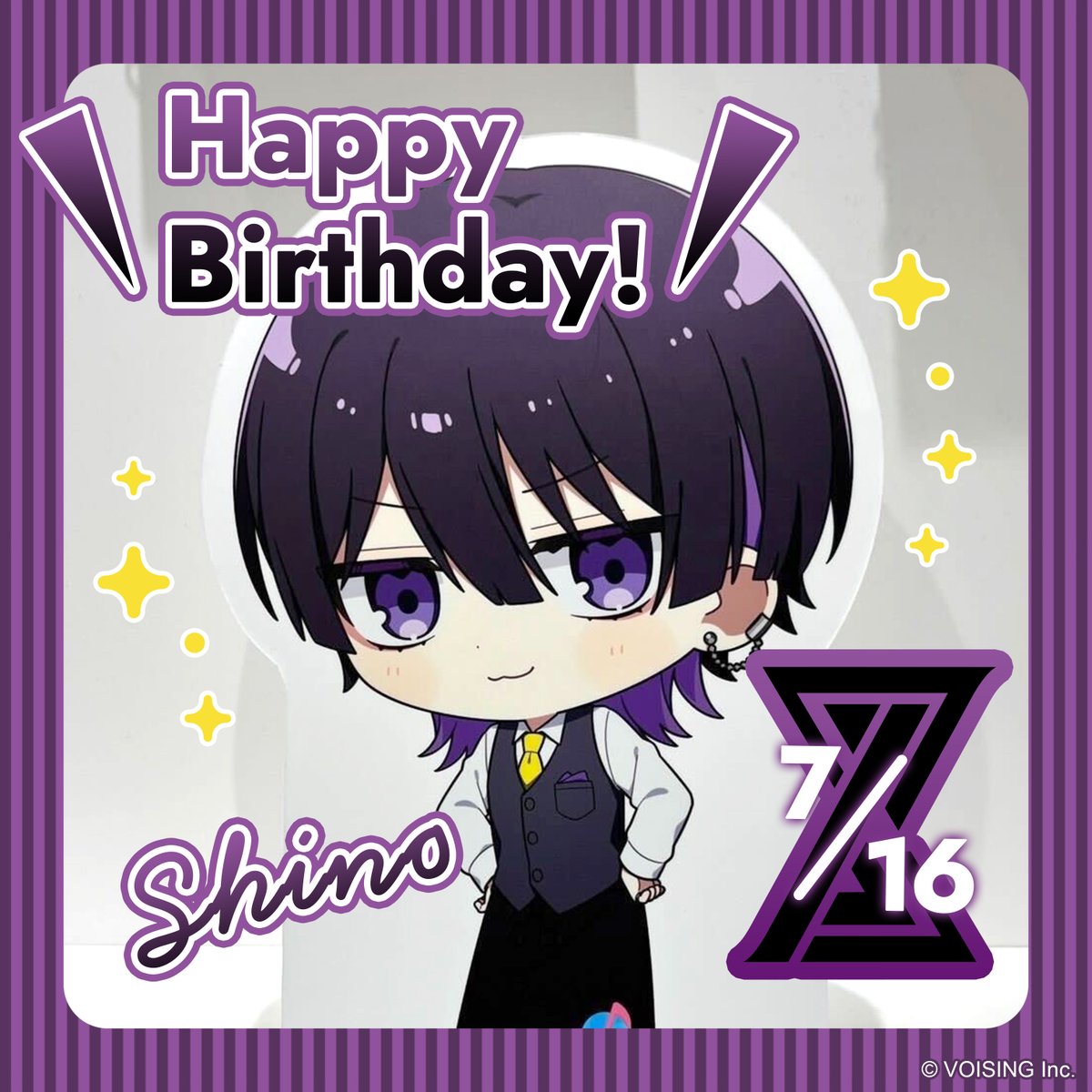 VOISING_STORE's tweet image. 【HAPPY BIRTHDAY🎂】
本日7月16日は、
✨しのの誕生日✨
#VOISING_STORE
#これはお誕生日しのさん2025