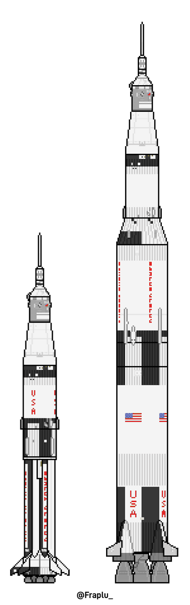 Fraplu_'s tweet image. Made the Saturn IB also.