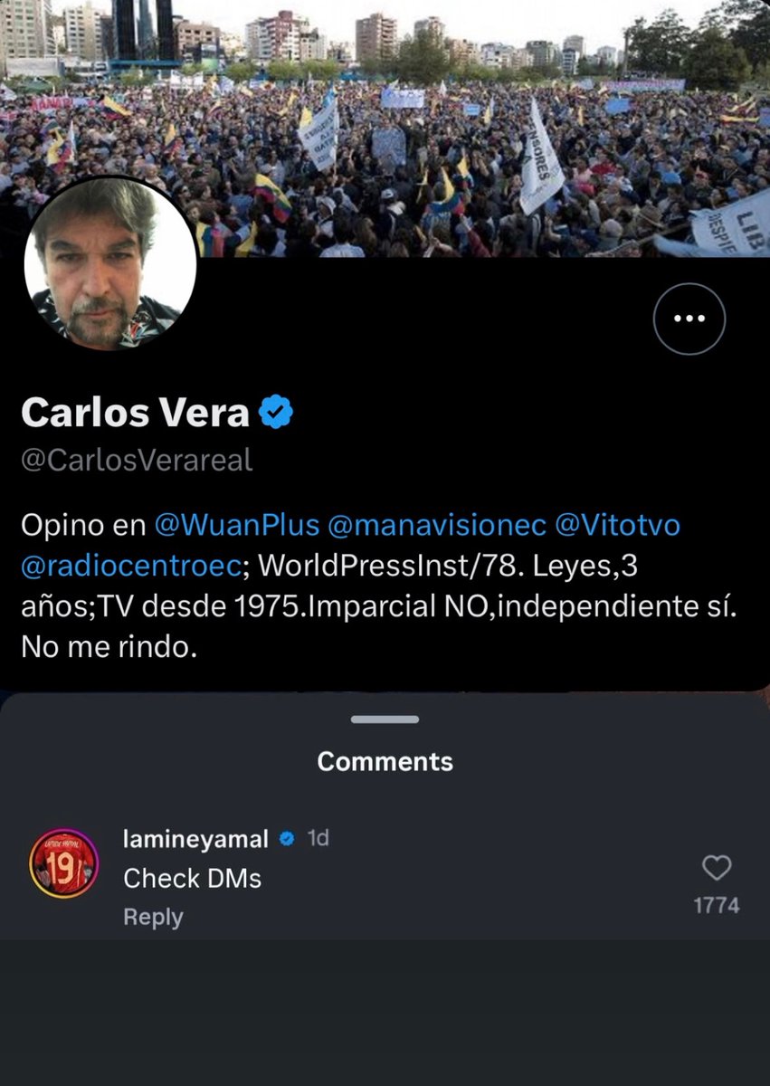 elcrackstyle's tweet photo. Mire mi Presi @MashiRafael 😂 #LamineYamal https://t.co/1UGgKponde