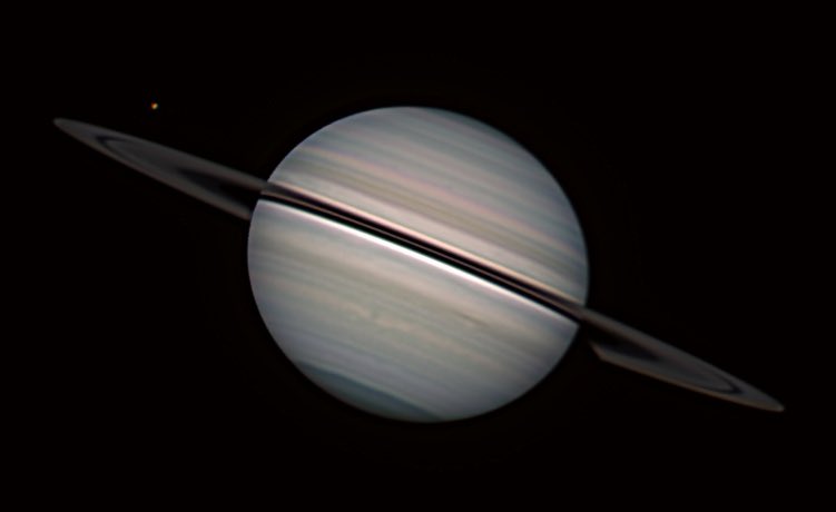 MitchellDuke05's tweet image. Saturn 15 July 2025 in good seeing