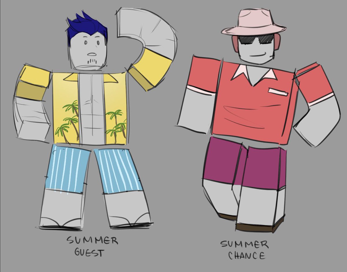 chenderisart's tweet image. Summer skins fan concept
#forsakenroblox #toughluck