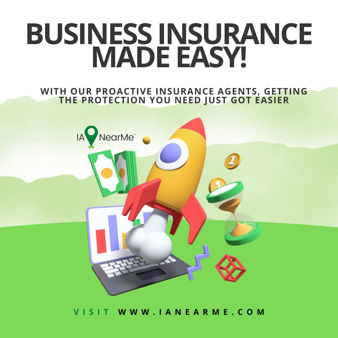 Business Insurance Made Easy!

Find the right coverage without the hassle — connect with local experts on IA Near Me in just a few clicks.
Start today and secure your success! Visit ianearme.com.

#BusinessInsurance #IANearMe #EasyCoverage