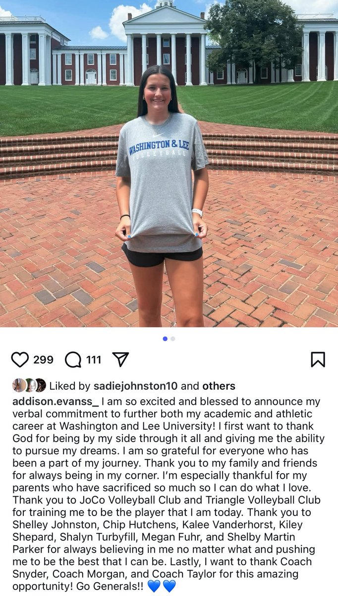 Congrats to one of our own!  So proud of you Addison Evans!!!