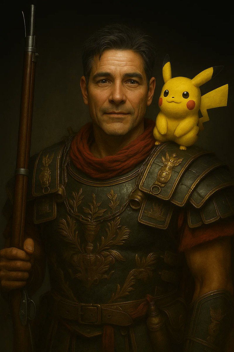 DrPikachu69's tweet image. More or less. But the age is just about right!
and yes I am holding a Civil War era Rifle/Musket wearing Roman Imperial Amour with Pikachu................At least you know I AINT BORING!!!!!!!