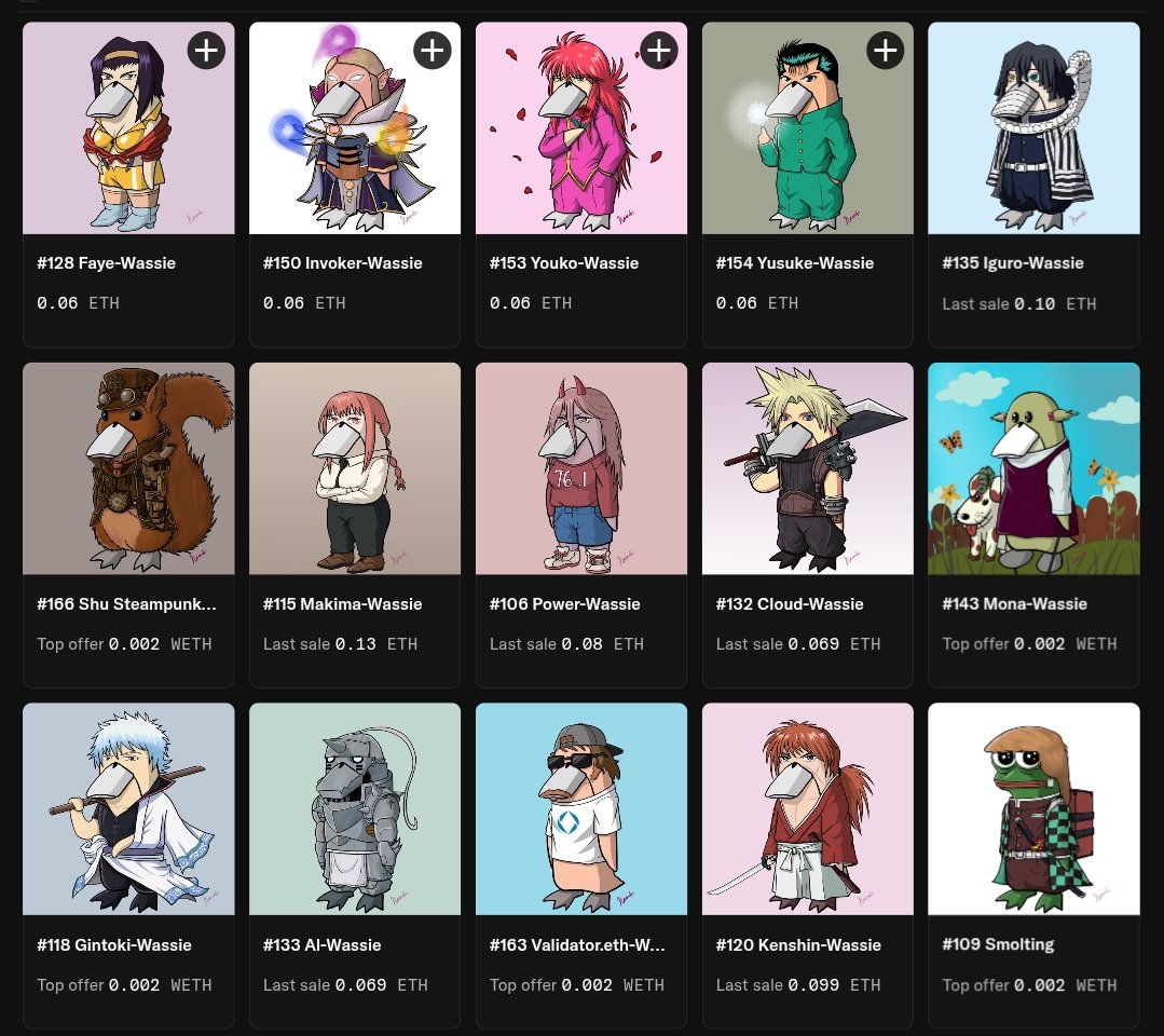 4 Nai wassies for collecting at .06 eth 🤗
or get a custom (1 more slot for $150 iwo)

plz RT uwu iwo aw 👉🏻👈🏻
🔗opensea.io/collection/was…