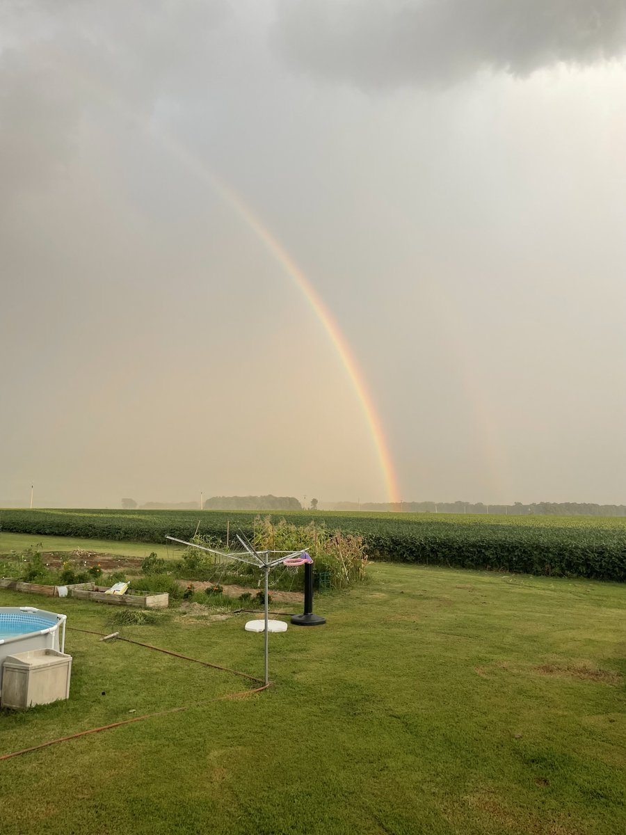 joel_off_air's tweet image. Another great shot of a vibrant rainbow this afternoon, this time over a field in Arkansas County!
Thanks to Melissa Nattrass for sharing this picture from near DeWitt. #ARwx