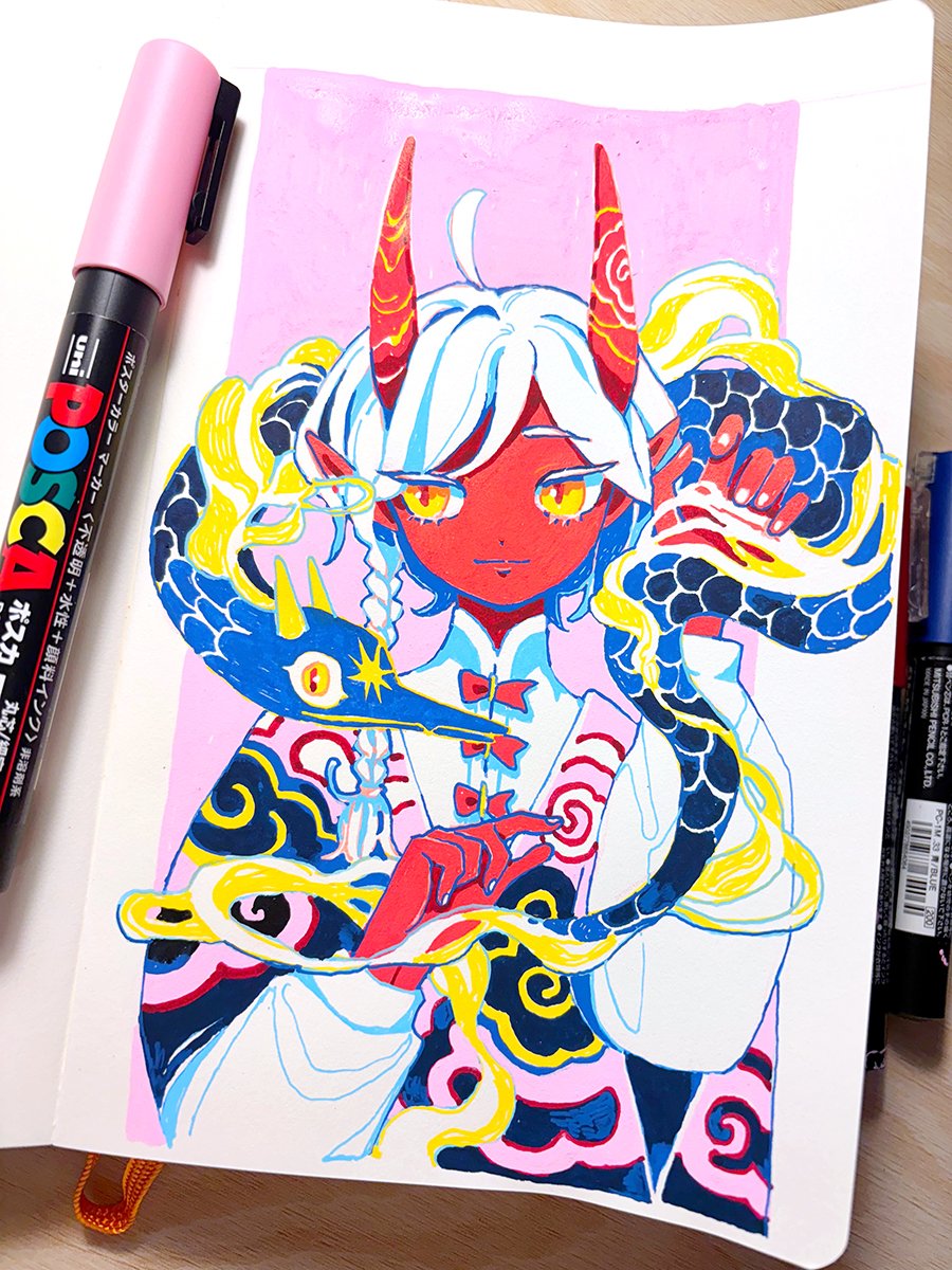 maruti_bitamin's tweet image. dug out my posca markers