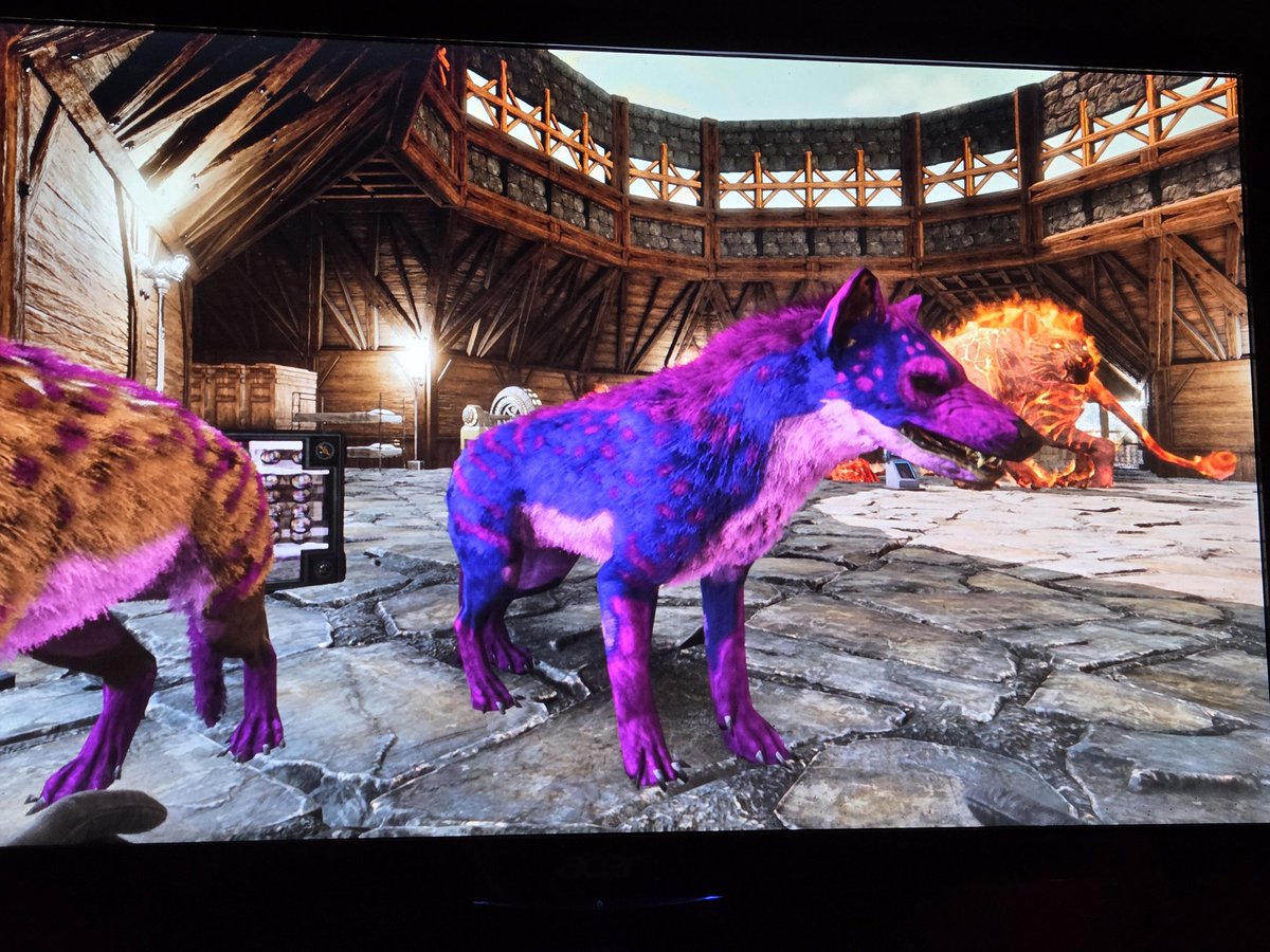 gemgembo's tweet photo. @TheAx3Man I thought  Cupcake would like a cousin. Been watching your Ragnarok videos and you inspired me #ARKSurvivalAscended https://t.co/JS8VFiNI2v