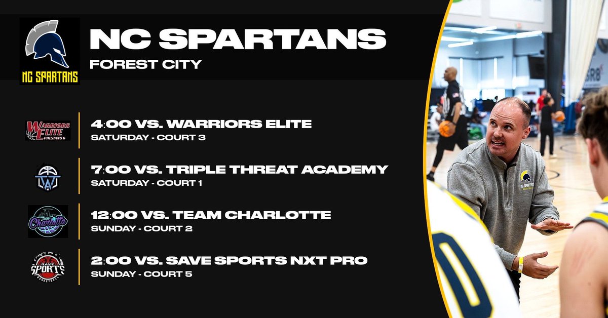 Going to be an exciting live period for <a href="/NCSpartans/">NC Spartans</a> Forest City in Bermuda Run.

High academic group that drew college attention in the first July live period. 🔥