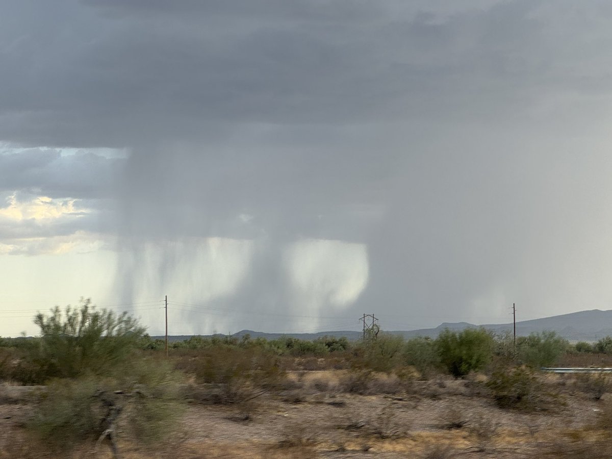 MikeOlbinski's tweet image. Big downburst south of I-8 and the 84 exit #azwx