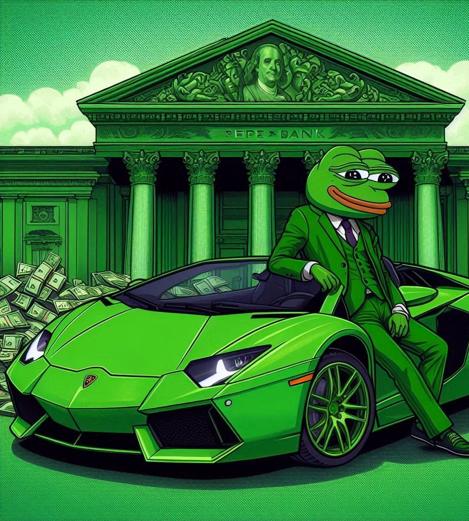 $PEPE banks the unbanked and the debanked, and it’s a better bank for the banked too. 🐸💹