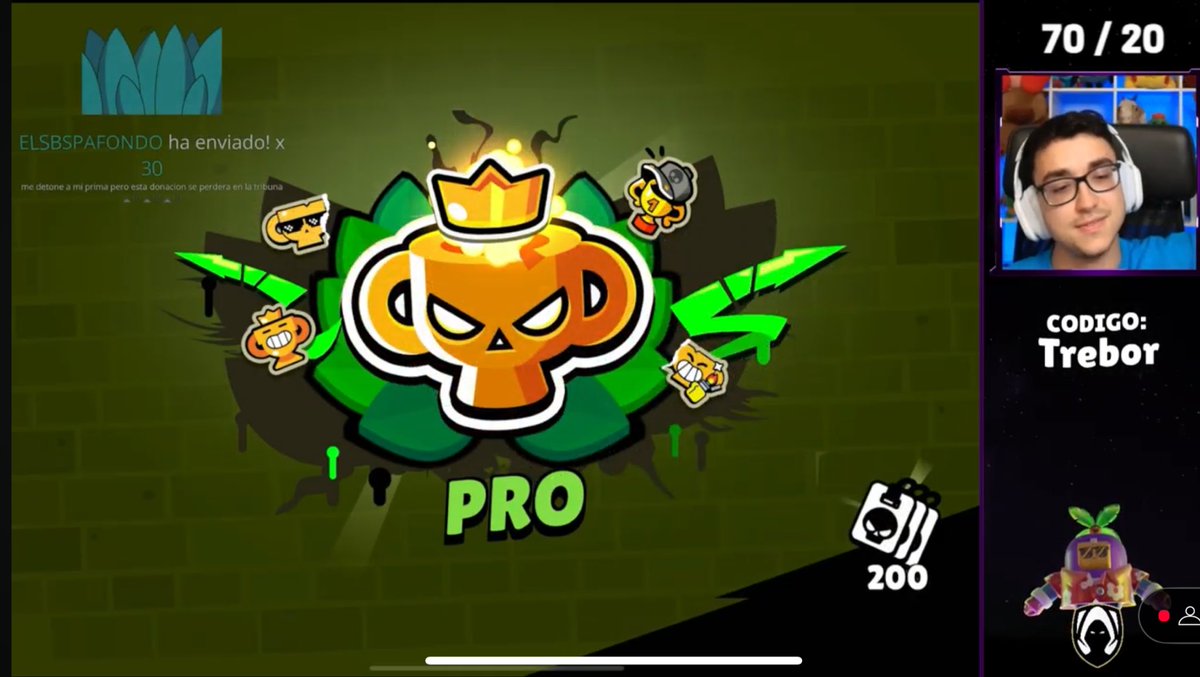 RK_BrawIStars's tweet photo. Trebor llega a Pro con randoms después de tres días stremeando +10 horas 🔥

Esa huevo de charle Historico ‼️

Impresionante todo lo que a pasado a estado a 2 segundos de llegar a pro y por no ganar tuvo que estar +2 horas para tener otra ultima partida para llegar 

#BrawlStars https://t.co/c0VwKZxpF4