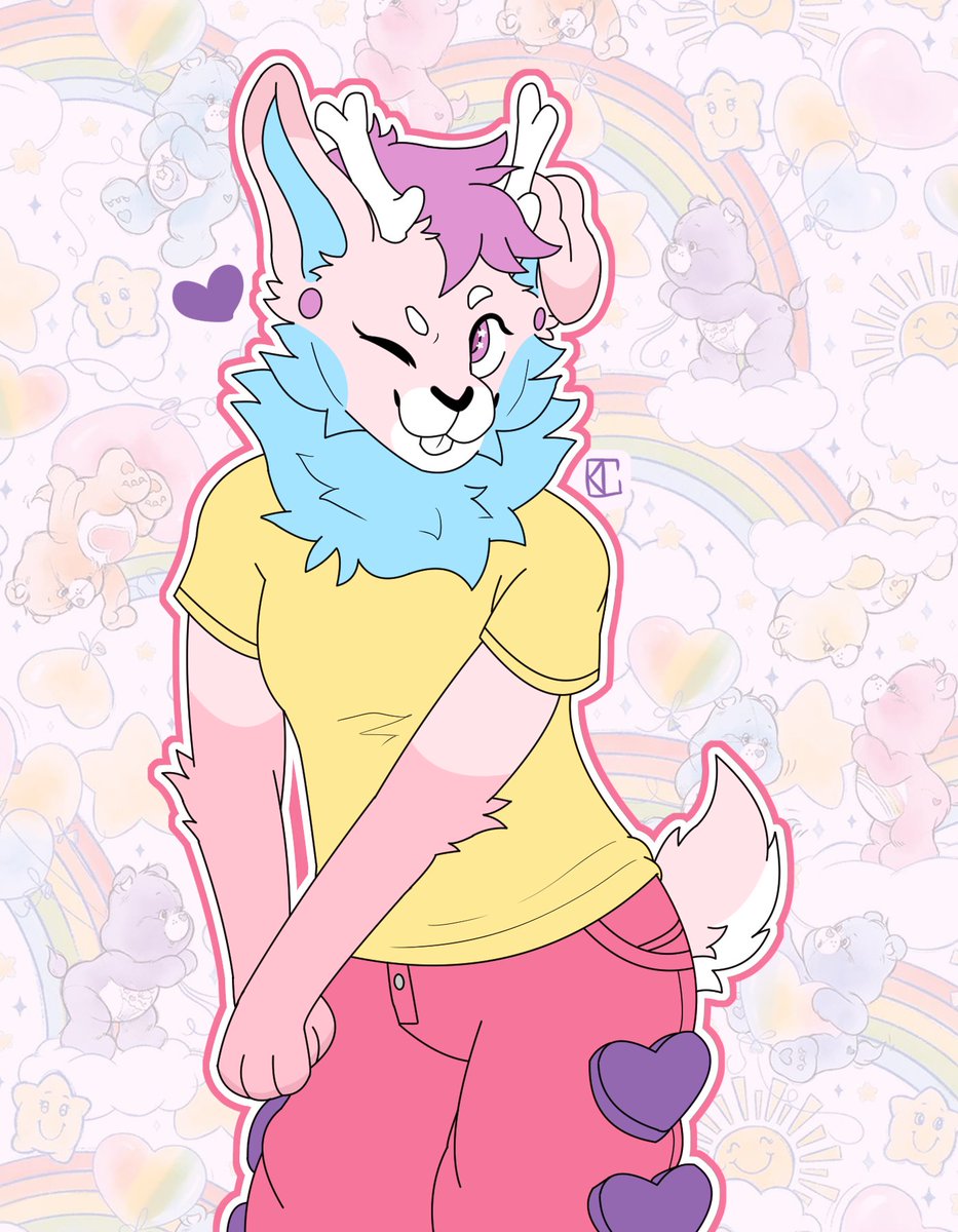 Artfight attack for <a href="/staticprisms/">prism 🐰🩷🌈</a>!! 🐰💗💜

#Artfight #Artfight2025