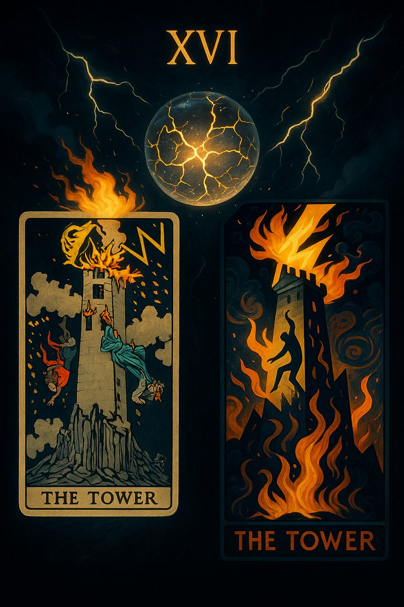 shatteredorb's tweet image. A Card For You, A Read From Me
Evening Reading - The Sixteenth Major Arcana, The Tower
Full write up on links in profile.
Be Safe & Be Well.
Love ❤️🔮
#witch #tarot #thoth #shaman #blessedbe #evening #night #moon #reading #sixteen #arcanum #tower #chaos #exhausted #clearpath
