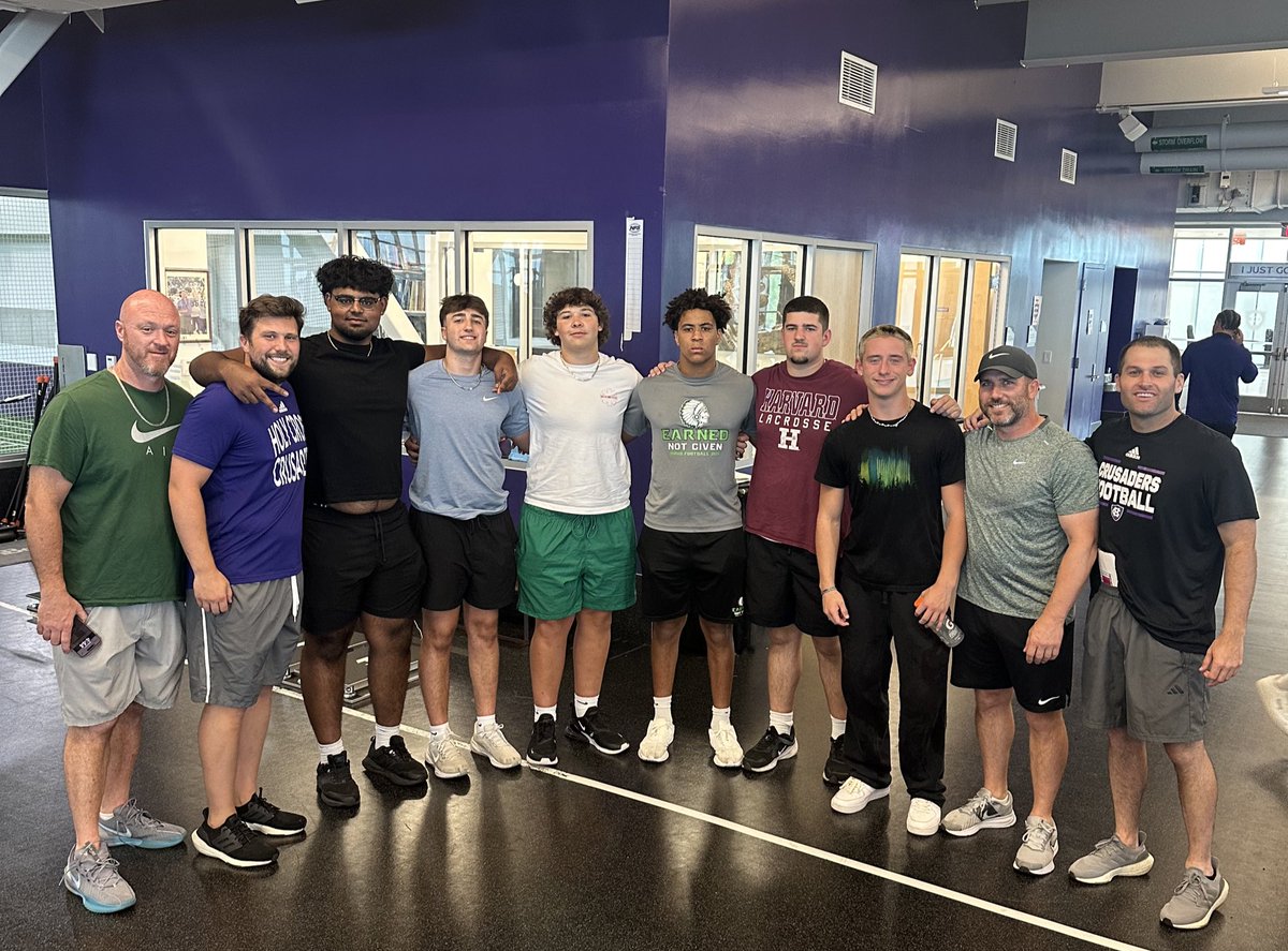 Billerica footballs recent visit to Holy Cross Football. Thank you <a href="/Coach_JWalsh/">Jimmy Walsh</a> <a href="/CoachRobbat/">Bryan Robbat</a> for showing our guys around. <a href="/HCrossFB/">Holy Cross Football</a> <a href="/BMHS_Athletics/">BMHS Athletics</a> <a href="/prince_mahey71/">Prince Mahey</a> <a href="/lukemckenna27/">Luke McKenna ‘27</a> <a href="/ZachDAddario/">ZACH D'ADDARIO</a> <a href="/GryffinBordeau/">Gryffin Bordeau</a>