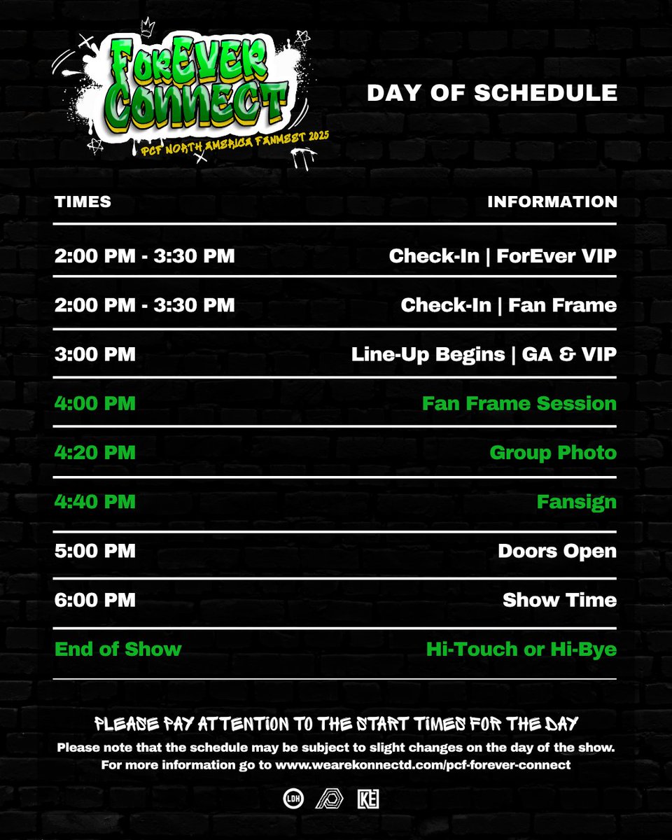 KonnectdEnt's tweet image. North America ForEVER — your fanmeet schedule for ForEVER Connect is here!
Your schedule was sent to your email last week, and you can also find it anytime on our website if you need a quick reminder.
Make sure to download all your tickets and read the info carefully so you’re…