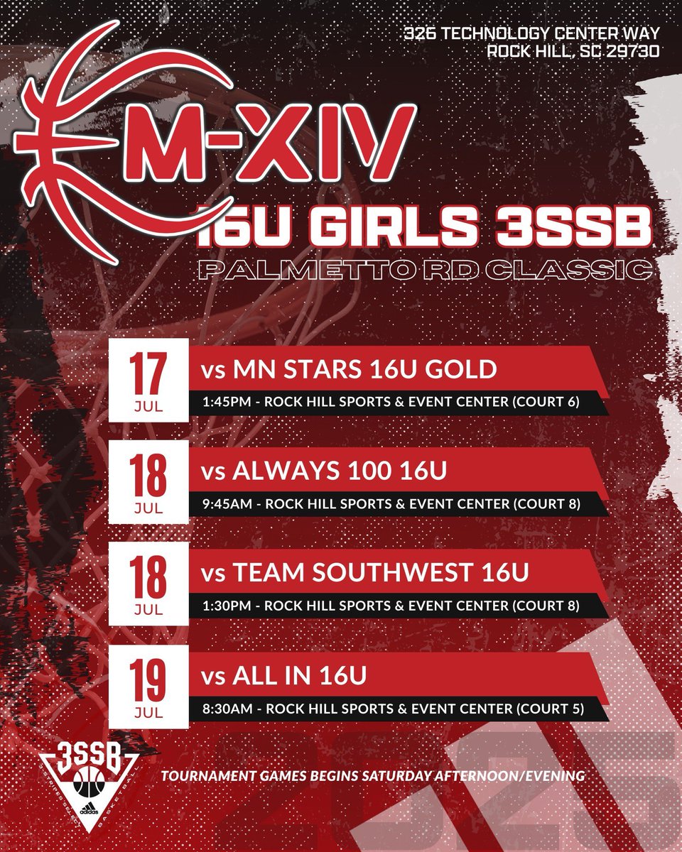 Excited to be back in South Carolina for the last 3SSB session, check out my schedule!