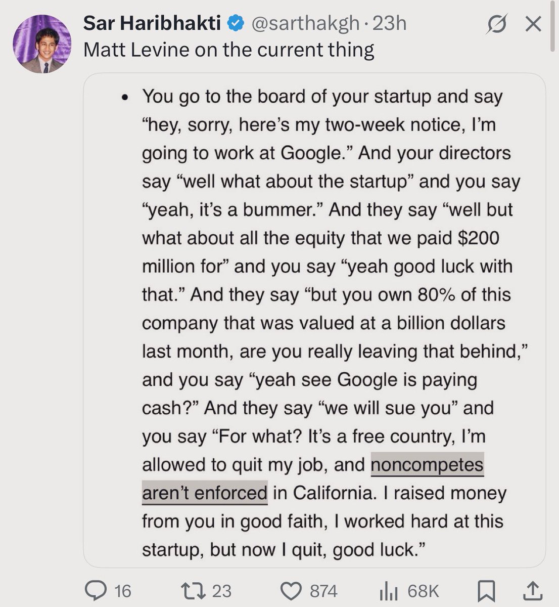 This is exactly what’s happening. 

California may have broken startups.