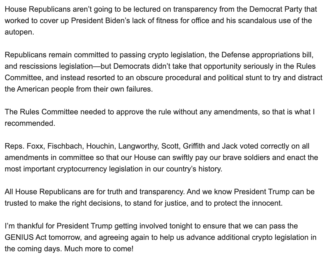 It was quite a tumultuous day in the House today. Democrats almost  succeeded in defeating the previous question, which wouldve forced a vote  on a Jeffrey Epstein-related provision. This was before the