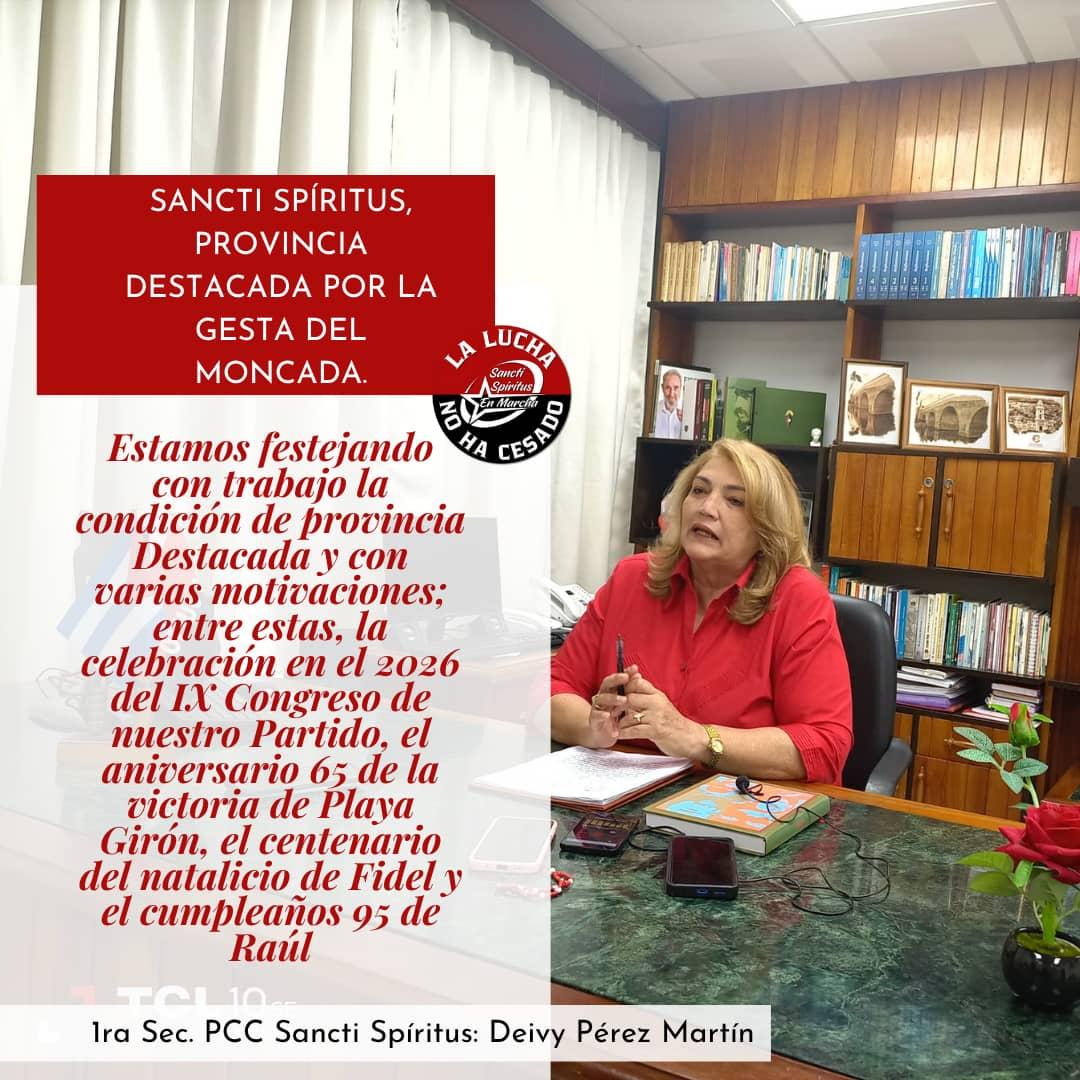 #SanctiSpíritusEnMarcha provincia destacada por la gesta del Moncada.

#LaLuchaNoHaCesado 

<a href="/DeivyPrezMartn1/">Deivy Pérez Martín</a>