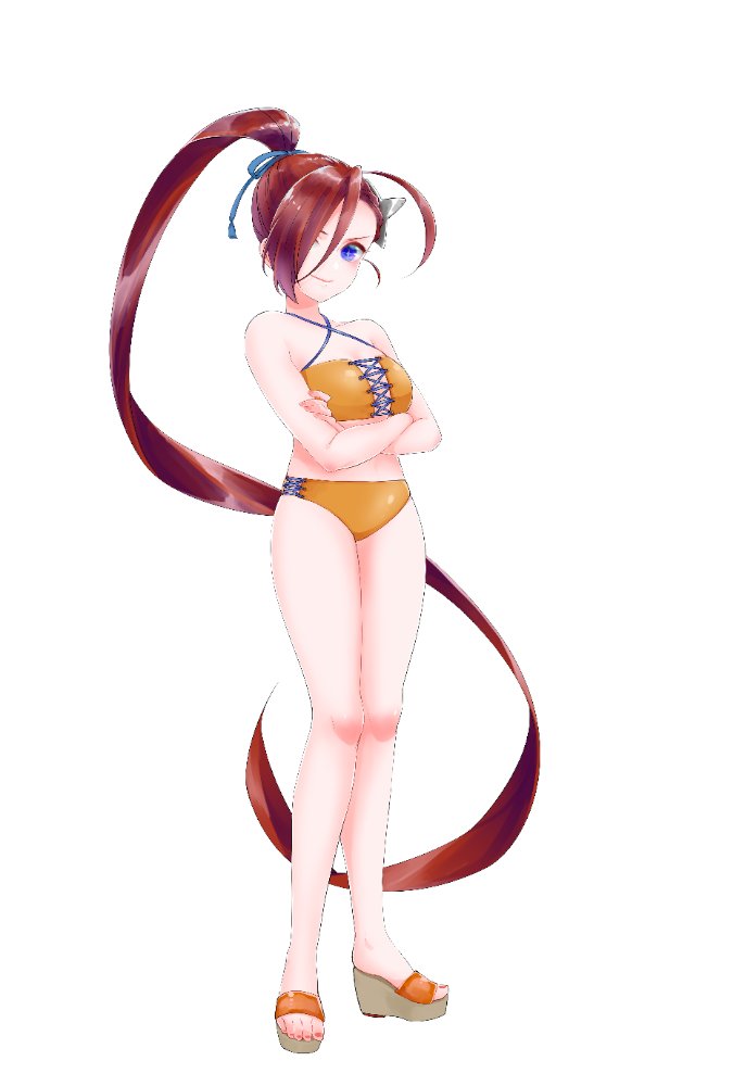 しのびちゃんの水着姿は可愛いかっこいいですね(〃'▽'〃) #水着