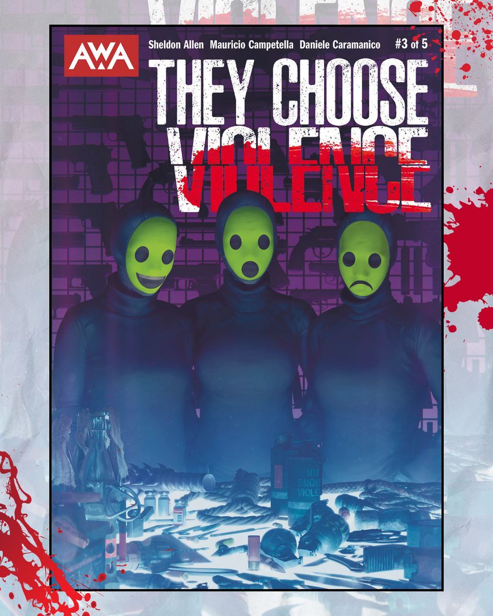 AWA_Studios's tweet image. 🛑 FINAL CALL for THEY CHOOSE VIOLENCE #3! 🛑
The fallout is only getting bloodier. The squad's world is spiraling — and the copycat's next move is about to change everything. If you thought you knew where this was going… think again.
🔥 FOC is Monday, July 21 — tell your…