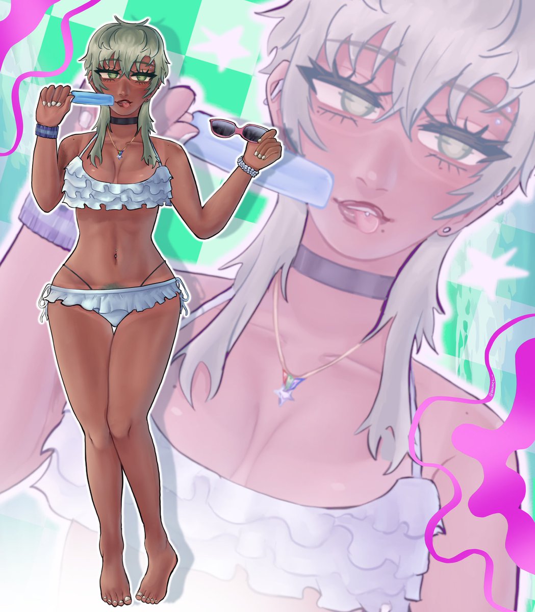 VANSHlES's tweet photo. She has a name now, it’s Dolores!! :>
Anyways, it’s summer!! #vaoc #ocart https://t.co/HBjDGq1uUR