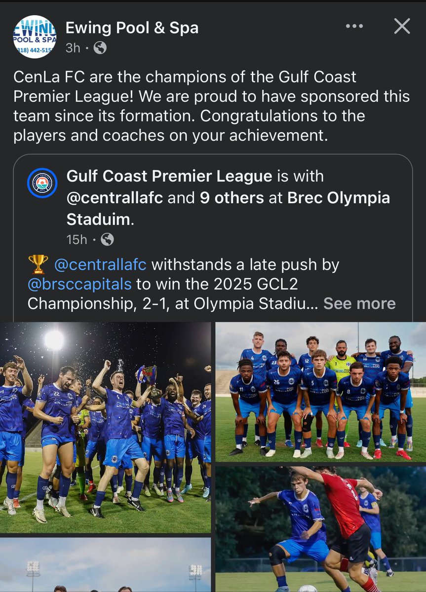 cenlafc's tweet image. Our sponsor since day one, and the reason we used to be called the Pool Boys 💦

Thank you, Ewing Pool &amp;amp; Spa, for investing in us and allowing a group of guys to kick a ball around and chase dreams 🙌