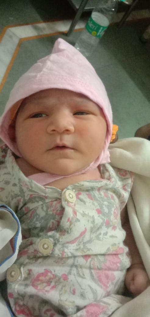 माता रानी की कृपा से आज लक्ष्मी के रूप में आगमन हुआ