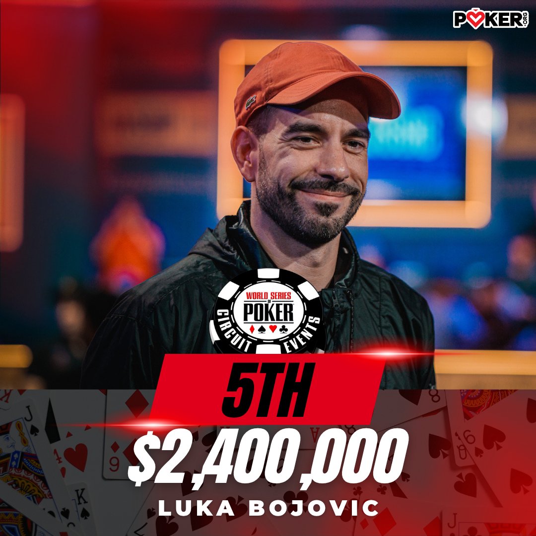 Luka Bojovic laddered up, patiently waiting for his time.

He eventually got it in with ace-king, but couldn't hold against ace-jack. Good game!