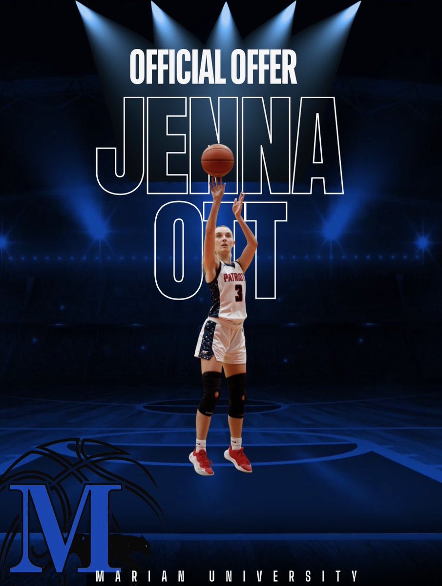 JennaOtt7's tweet image. After a great visit and call I am excited to say that I have received an offer to play at the next level! Thank you @jward3430 & @Katherine_Benes for showing me around campus! @MarianWBB @LisaMVanWyk @WIBlazeInferno 