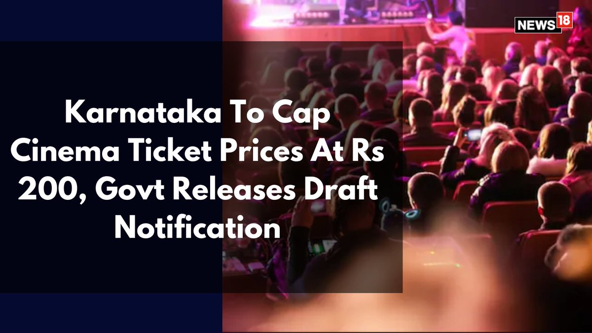 News18 (@cnnnews18) on Twitter photo The Siddaramaiah government has released a draft notification for the Karnataka Cinema Regulation (Amendment) 2025, which includes a significant new rule to cap movie ticket prices across the state.
<a href="/harishupadhya/">Harish Upadhya</a> | #Karnataka #Siddaramaiah #MovieTickets The Siddaramaiah government has released a draft notification for the Karnataka Cinema Regulation (Amendment) 2025, which includes a significant new rule to cap movie ticket prices across the state.
<a href="/harishupadhya/">Harish Upadhya</a> | #Karnataka #Siddaramaiah #MovieTickets