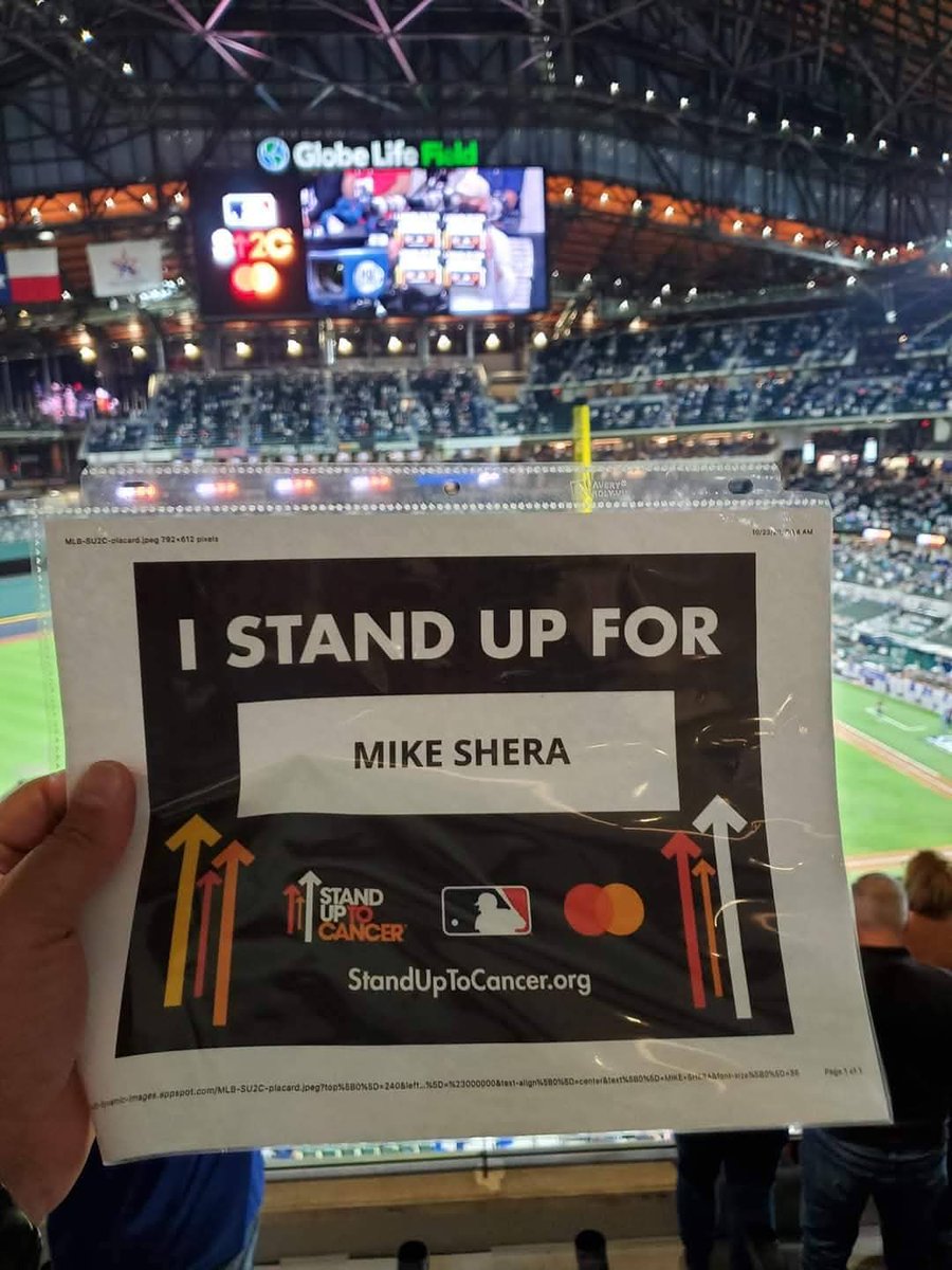 rrdeleon99's tweet photo. I've gotten to stand up to cancer at 1 all star game  at 4 world series games and 3 regular mlb games. 
I stand up for Gabriel De Leon  and all family and loved ones 
#CANCERSUCKS 
#mlb
#StandUpToCancer https://t.co/eQgpYvkhBz