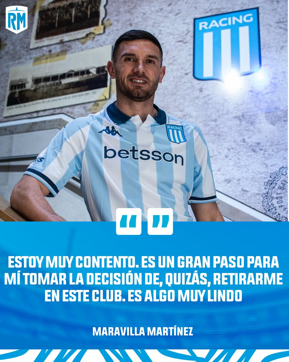 "ESTOY MUY CONTENTO. ES UN GRAN PASO PARA MÍ TOMAR LA DECISIÓN DE QUIZÁS RETIRARME EN ESTE CLUB. ES ALGO MUY LINDO". 😍💙

👉 MARAVILLA MARTÍNEZ EN EL SITIO OFICIAL.